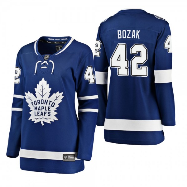 Maple Leafs Tyler Bozak Home Blue Women's Breakawa...