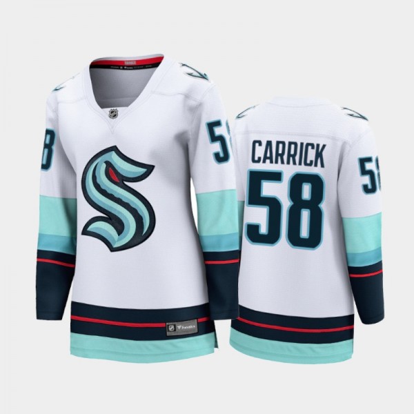 2021-22 Connor Carrick Seattle Kraken White Jersey...