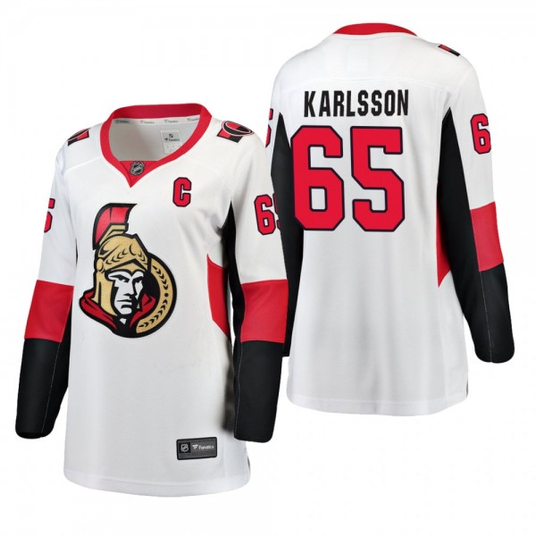 Senators Erik Karlsson Alternate White Women's Bre...