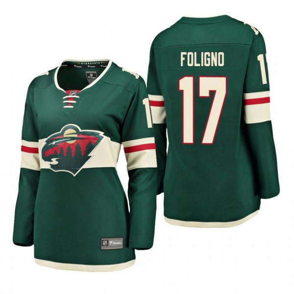 Wild Marcus Foligno Home Green Women's Breakaway P...