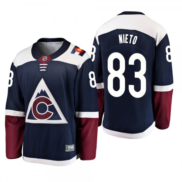 Matt Nieto Alternate Colorado Avalanche Jersey Bre...