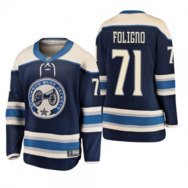 Nick Foligno Alternate Columbus Blue Jackets Jersey Fanatics Navy