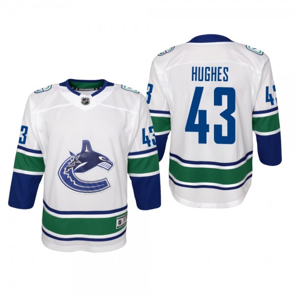 Quinn Hughes Away Premier Jersey Vancouver Canucks...