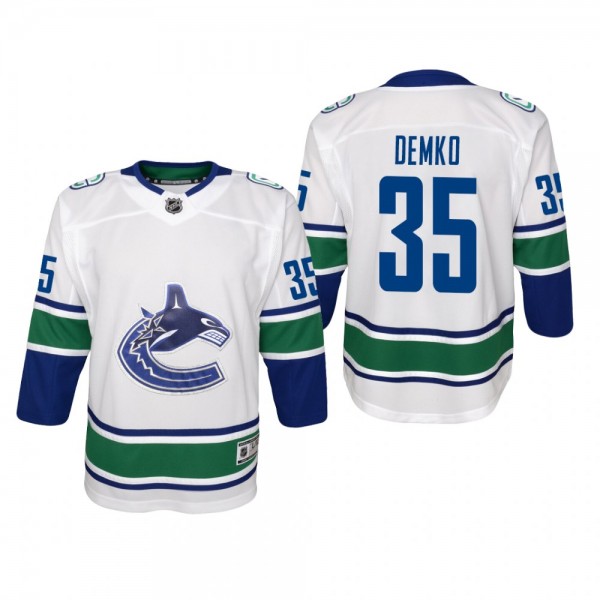 Thatcher Demko Away Premier Jersey Vancouver Canucks Youth