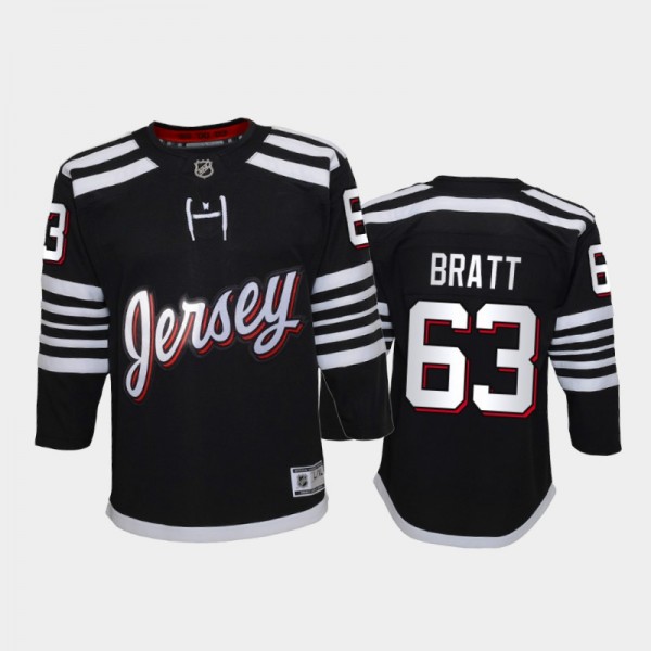 Jesper Bratt Alternate Youth New Jersey Devils 2021-22 Black Jersey