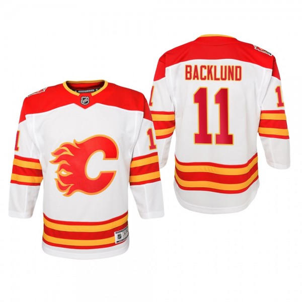 Mikael Backlund 2019 Heritage Classic Jersey Premier Calgary Flames Youth