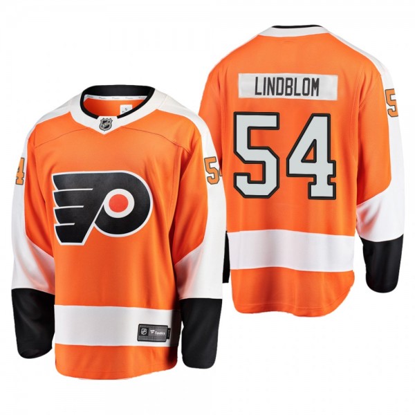 Oskar Lindblom Home Philadelphia Flyers Jersey Player Breakaway Orange