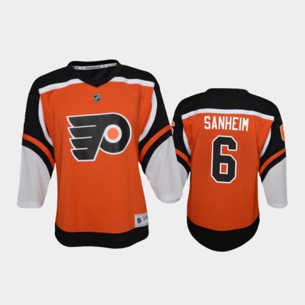 Travis Sanheim Reverse Retro Replica Youth Philadelphia Flyers 2020-21 Orange Jersey