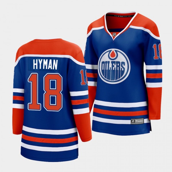 Zach Hyman Oilers 2022-23 Home Premier Women Jerse...